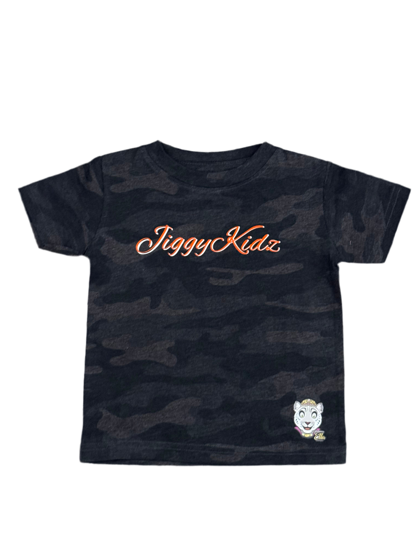 Princess Ella the Snow Leopard Girls Toddlers Camo T-shirt