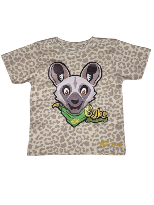 Ogbo the African Wild Dawg Boys Leopard Print T-shirt