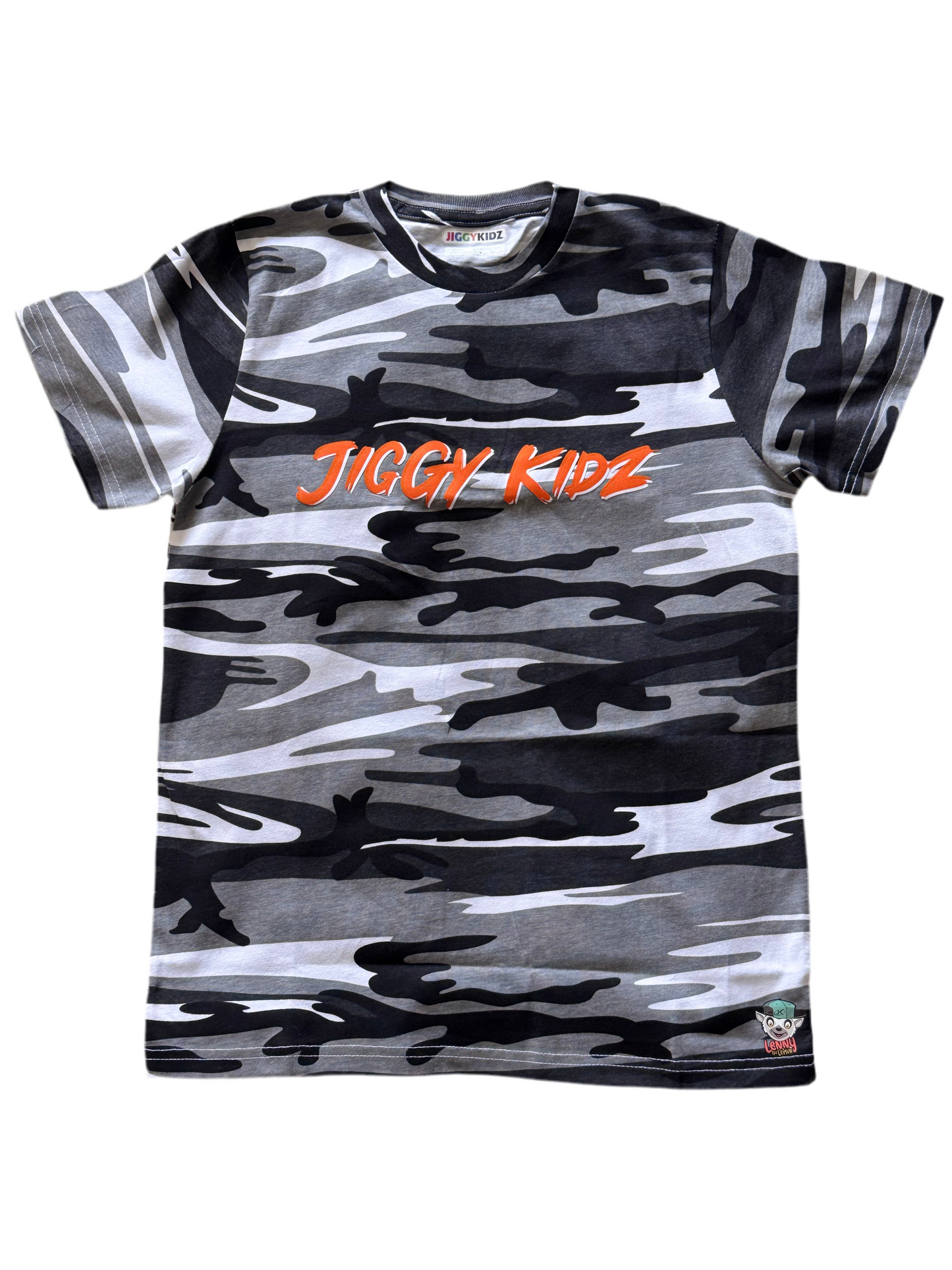 Lenny the Lemur Youth Boys Camo T-shirt