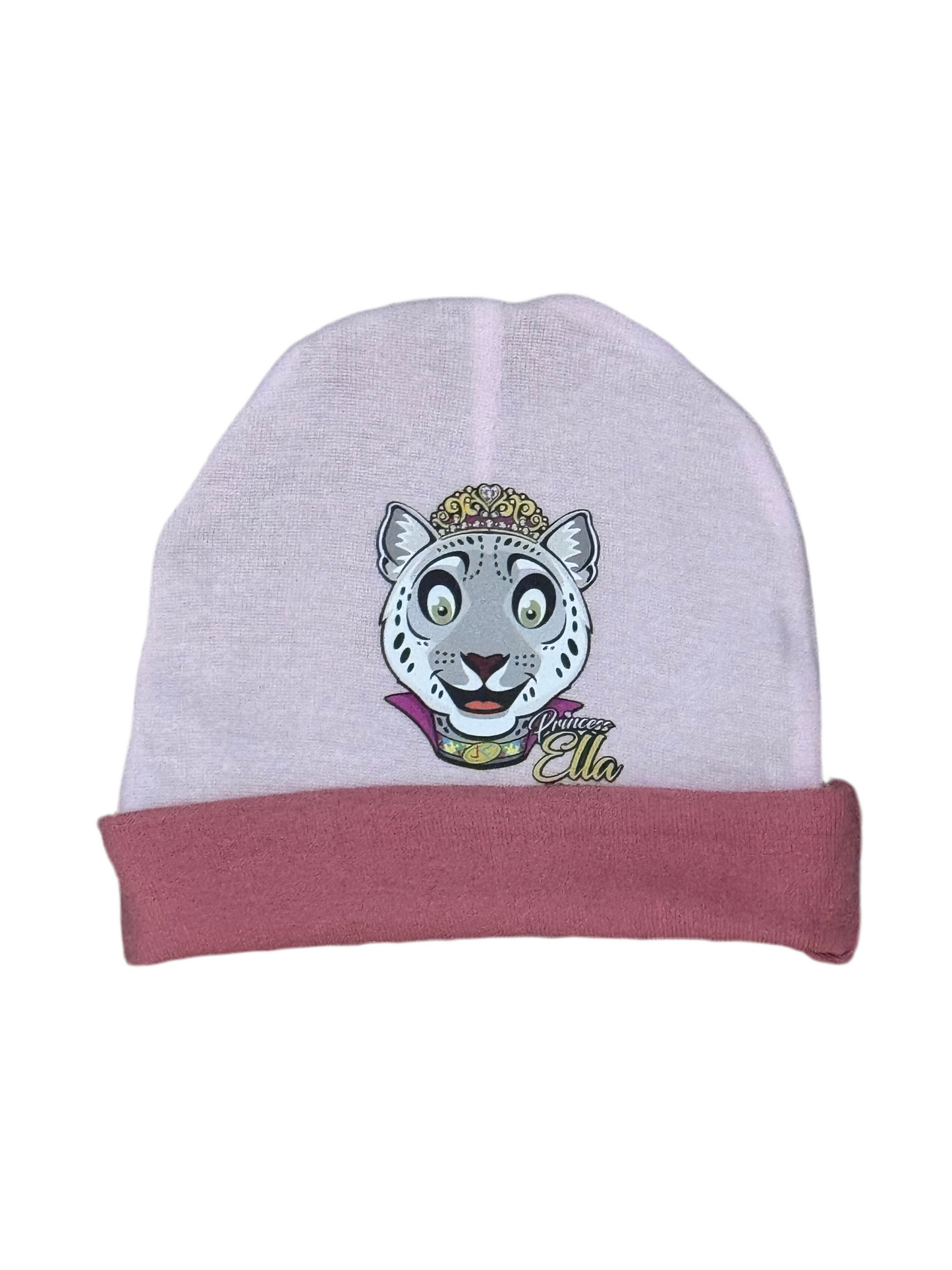 Princess Ella the Snow Leopard New Born Beanie