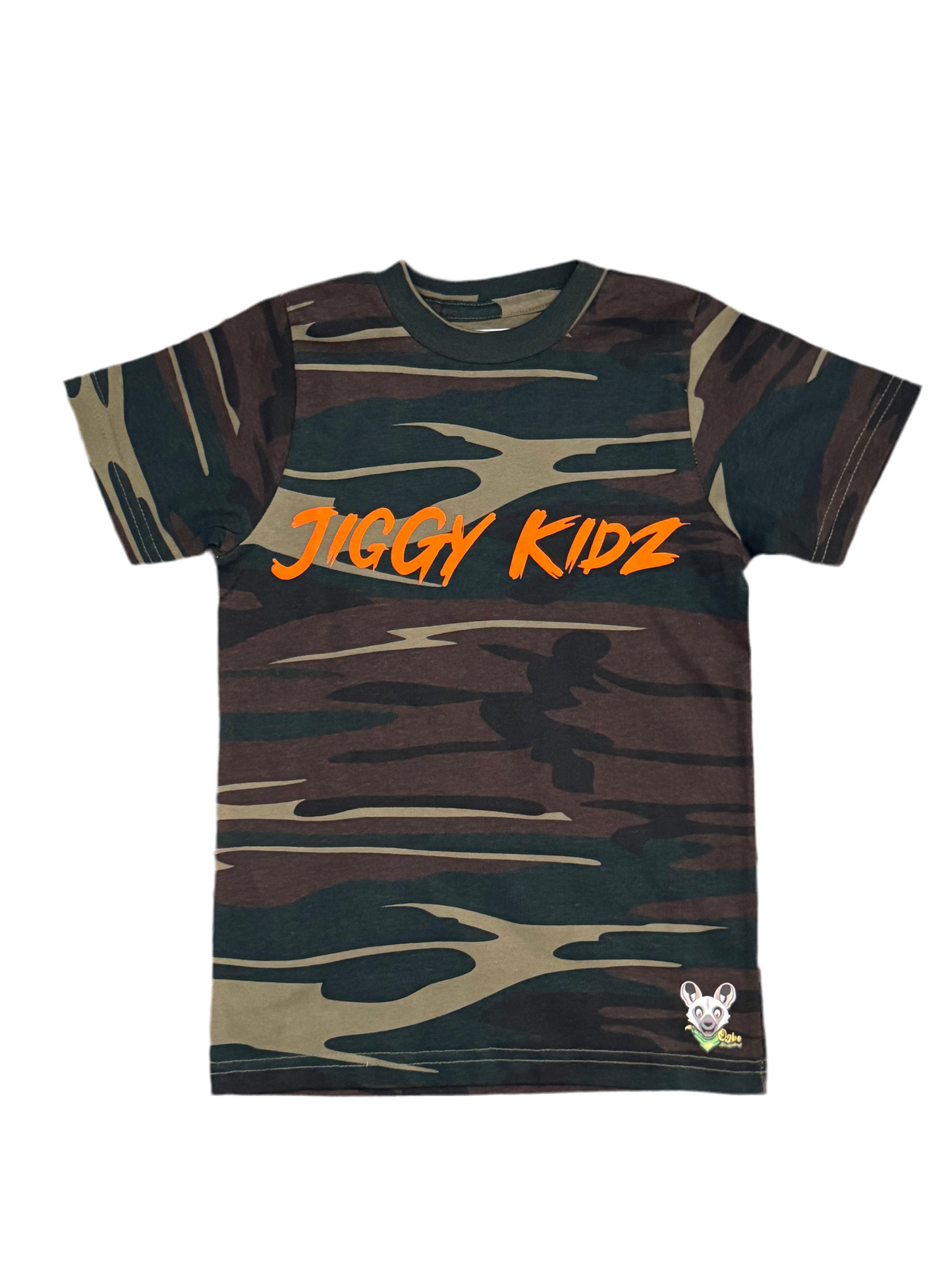 Ogbo the African Wild Dawg Youth Boys Camo T-shirt
