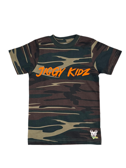 Ogbo the African Wild Dawg Youth Boys Camo T-shirt