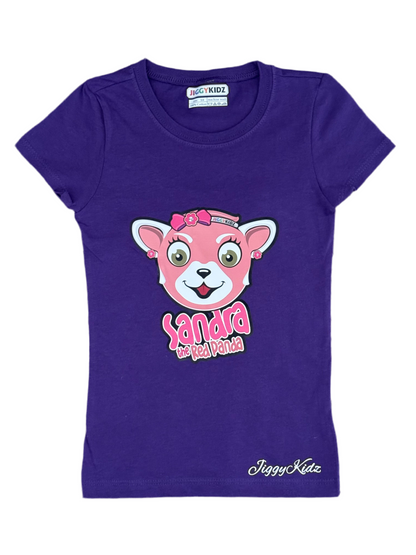 Sandra the Red Pandra Girls Princess T-shirt