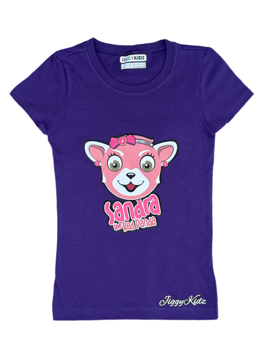 Sandra the Red Pandra Girls Princess T-shirt