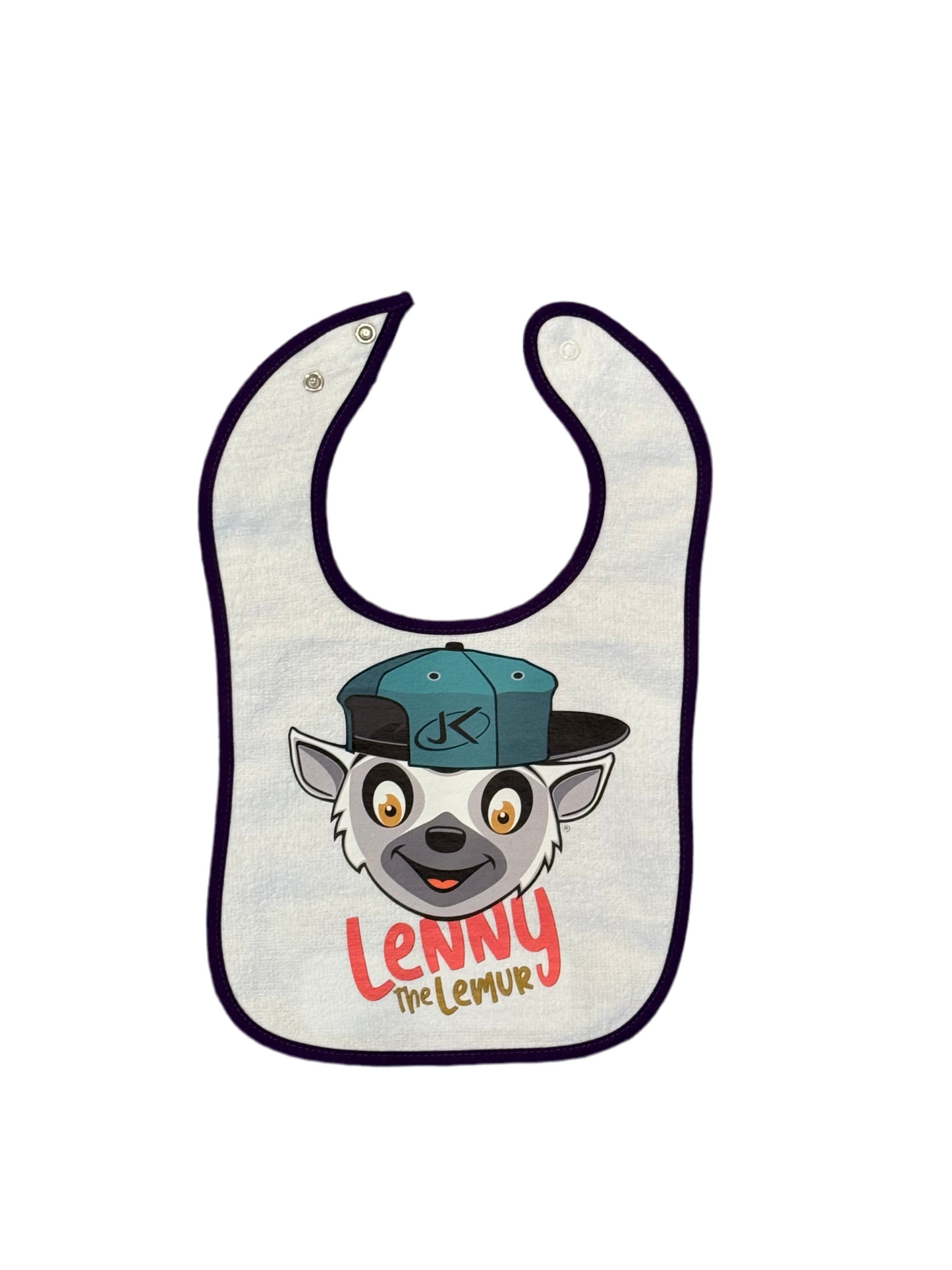 Lenny the Lemur Terry Cloth Bib