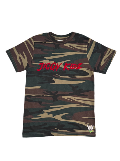 Ogbo the African Wild Dawg Youth Boys Camo T-shirt
