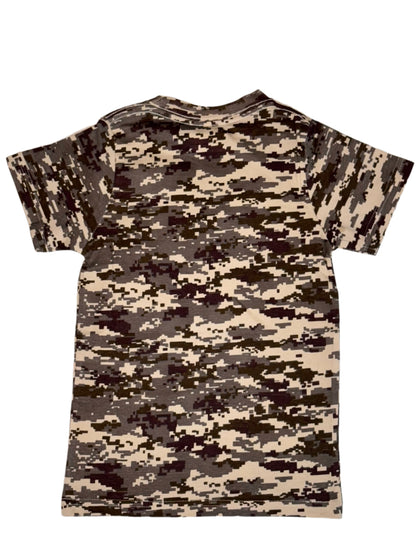 Ogbo the African Wild Dawg Youth Boys Digital Print Camo T-shirt
