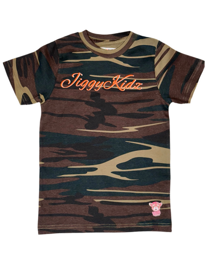 Sandra the Red Panda Youth Girls Camo T-shirt