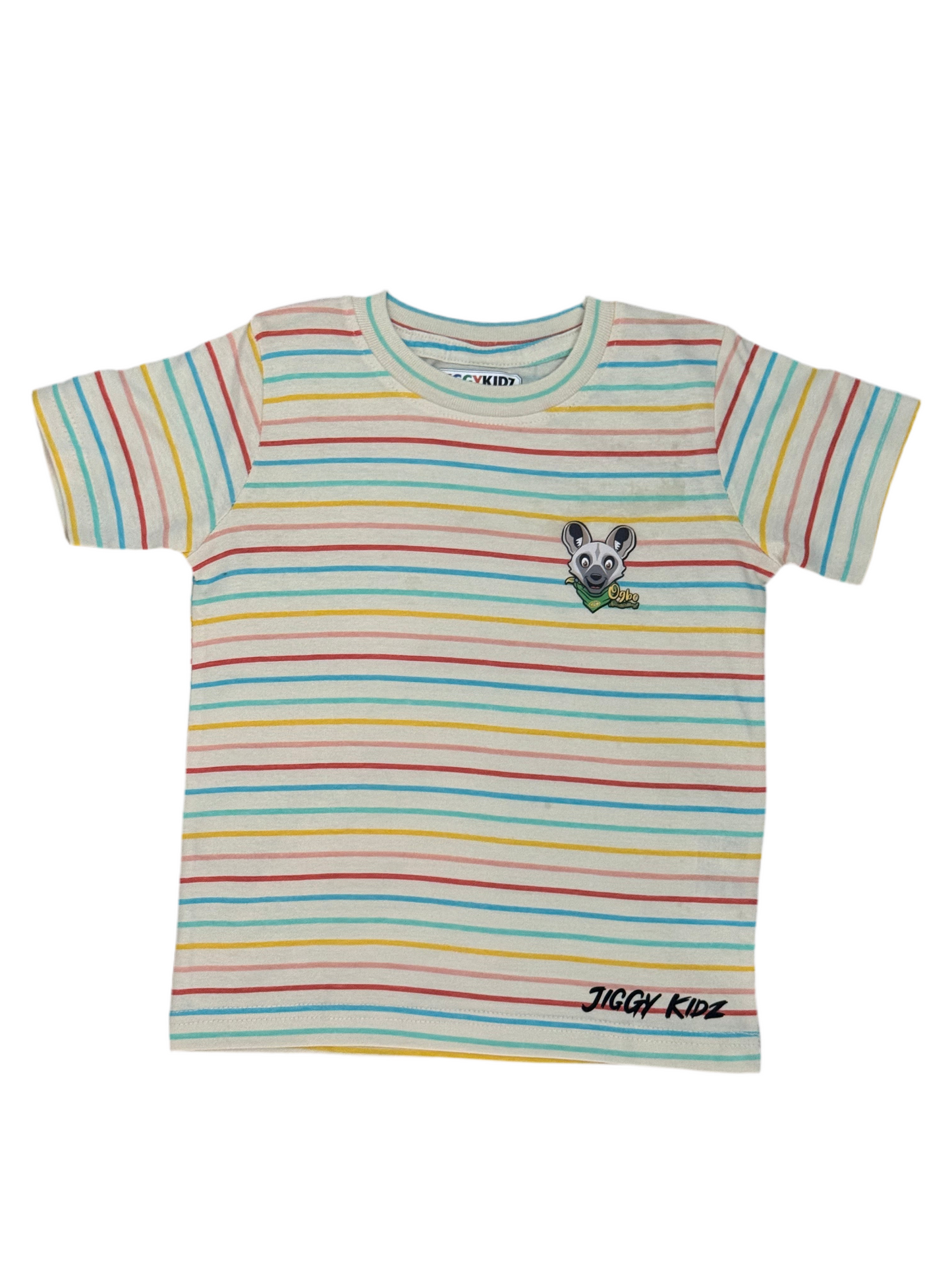 Ogbo the African Wild Dawg Boys Striped T-shirt