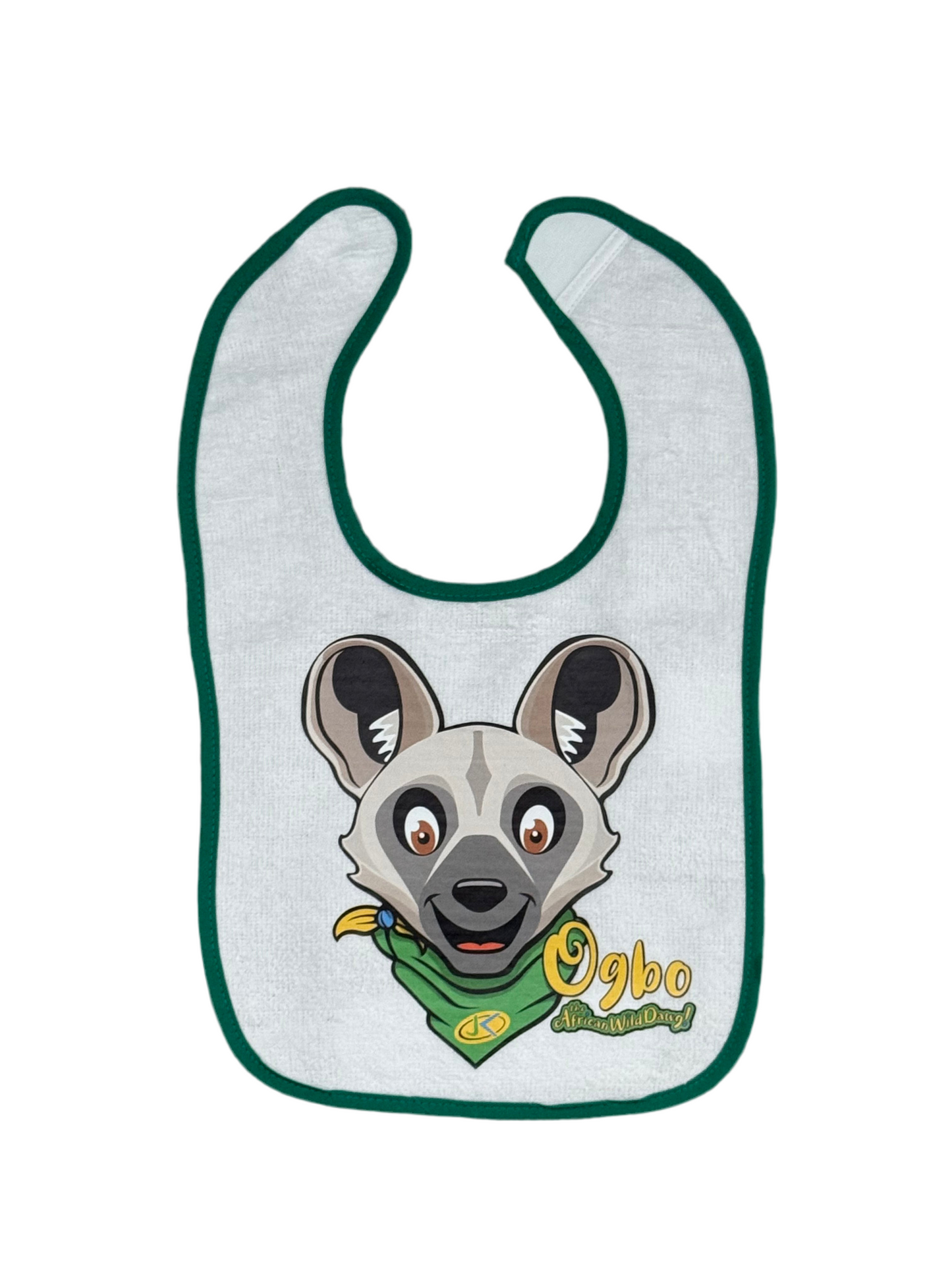 Ogbo the African Wild Dawg Terry Cloth Bib