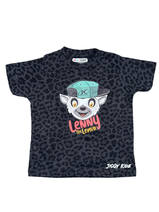 Lenny the Lemur Boys Leopard Print T-Shirt