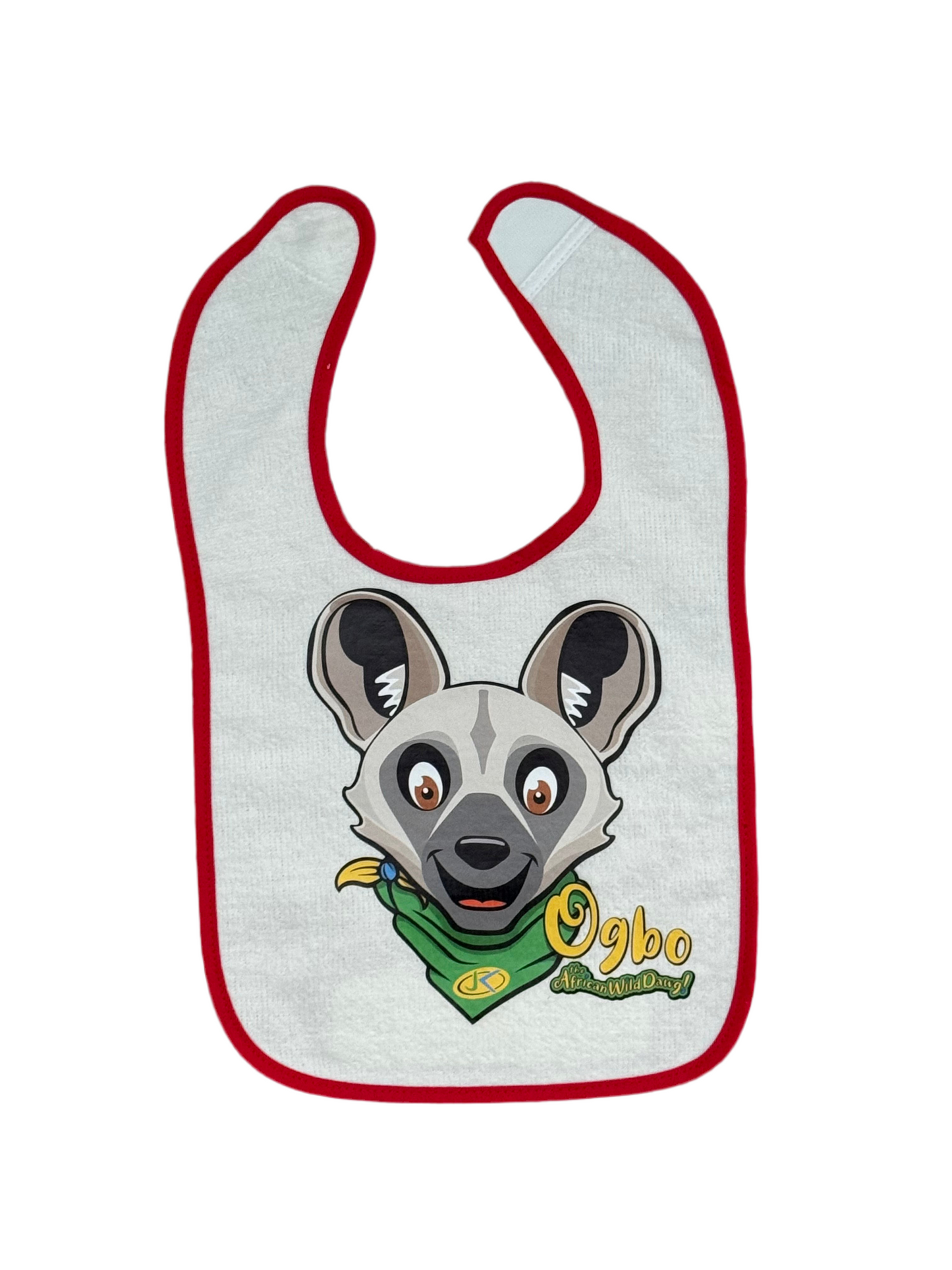 Ogbo the African Wild Dawg Terry Cloth Bib