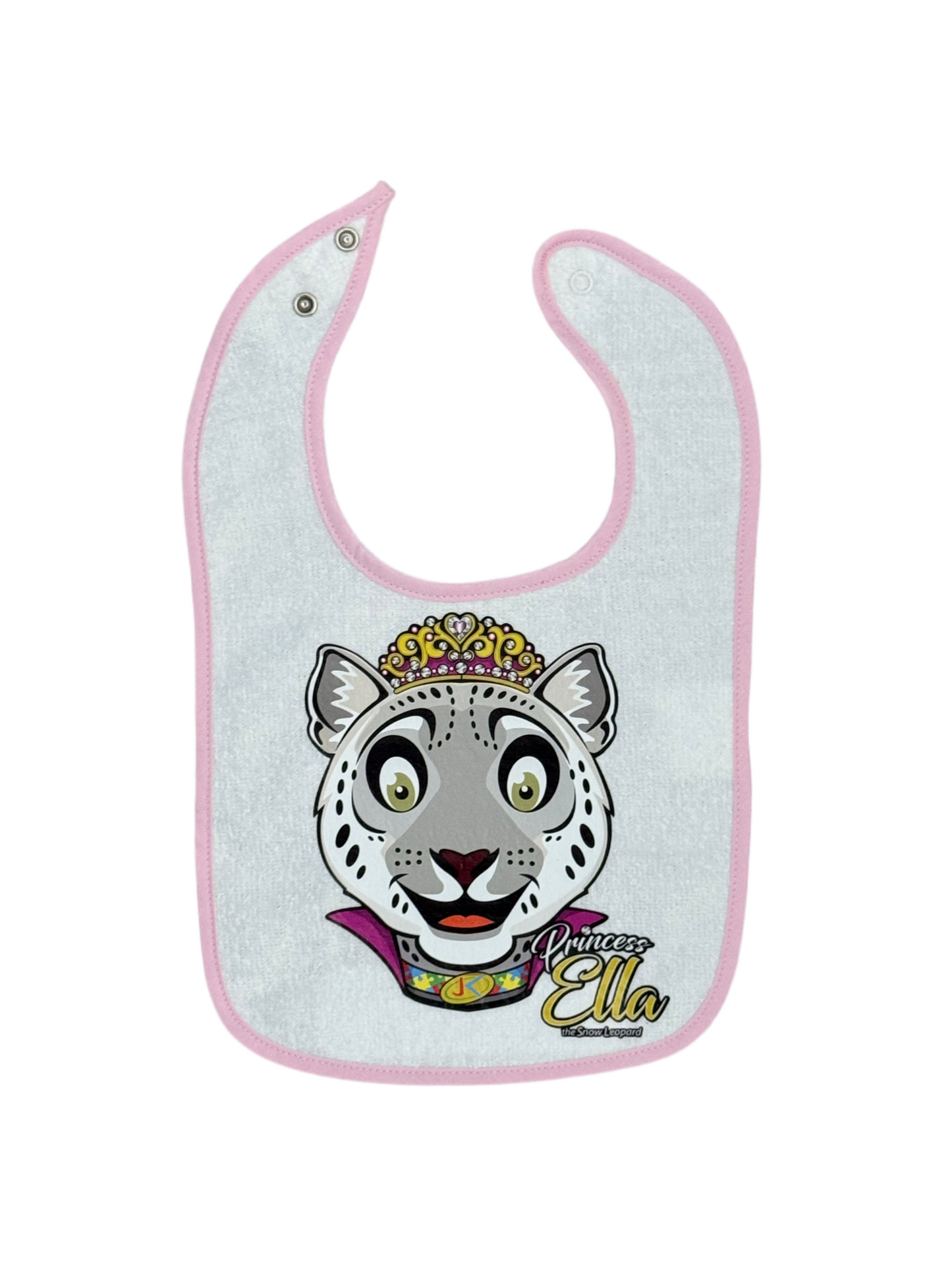 Princess Ella Terry Cloth Bib