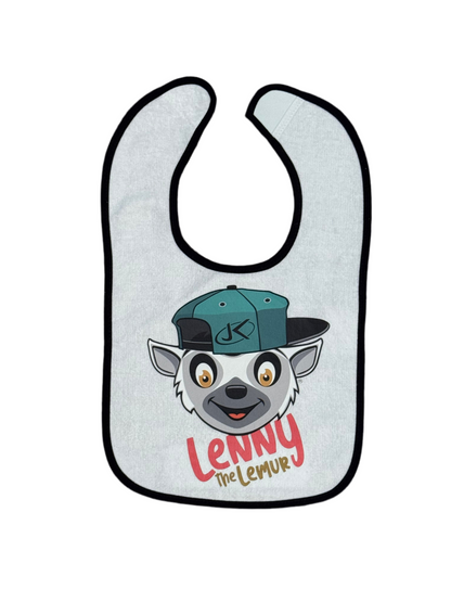 Lenny the Lemur Terry Cloth Bib