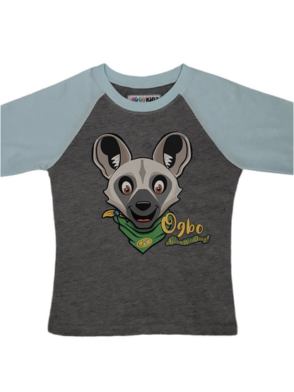 Ogbo The African Wild Dawg Youth Boys Baseball T-shirt