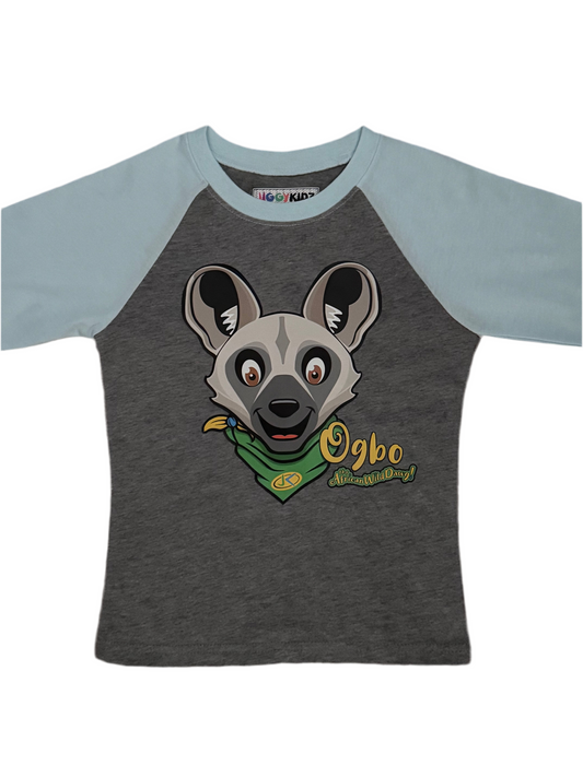 Ogbo The African Wild Dawg Youth Boys Baseball T-shirt