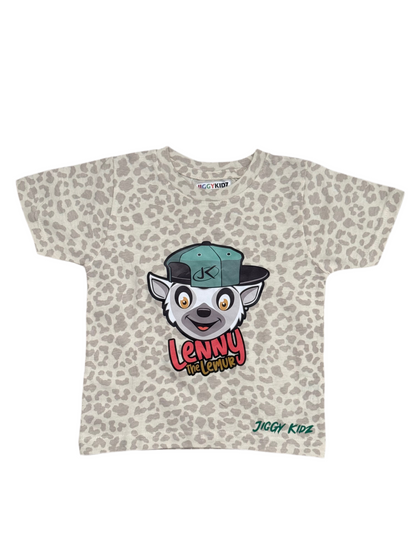 Lenny the Lemur Boys Leopard Print T-Shirt