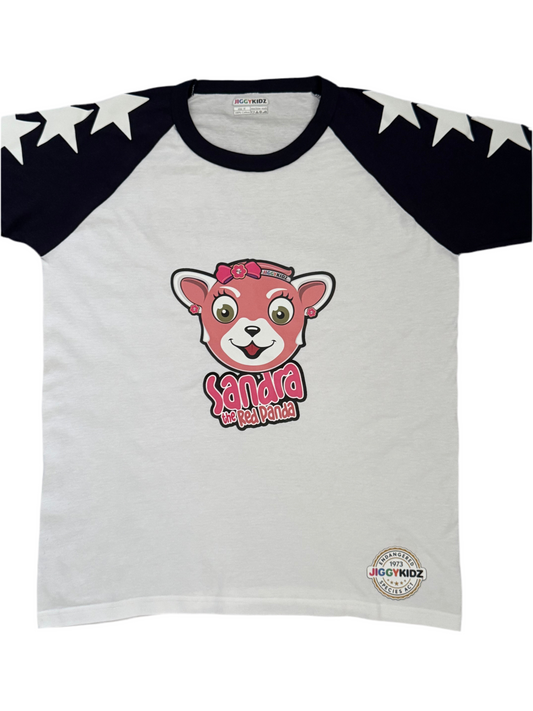 Sandra The Red Panda Ladies All-Star Baseball T-shirt