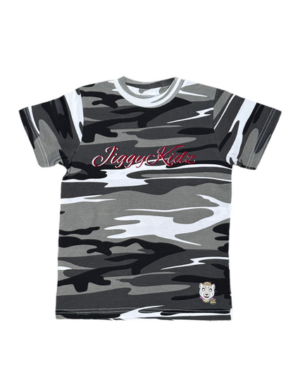 Princess Ella the Snow Leopard Youth Girls Camo T-shirt