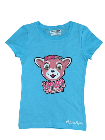 Sandra the Red Pandra Girls Princess T-shirt