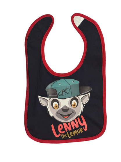 Lenny the Lemur Premium Bib