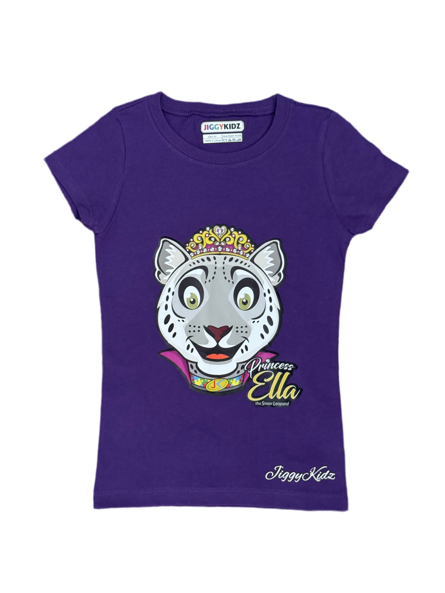 Princess Ella the Snow Leopard Girls Princess T-shirt