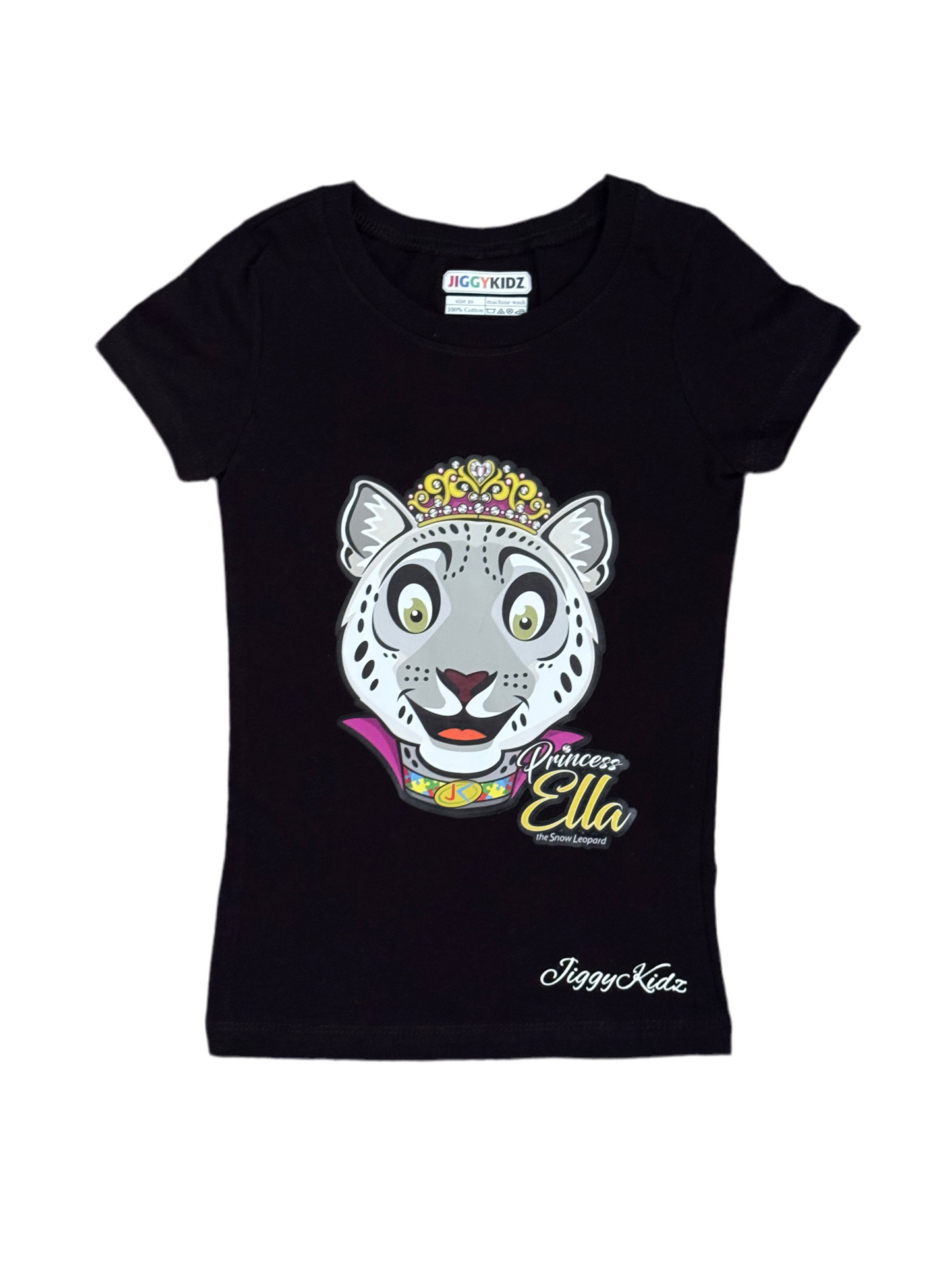 Princess Ella the Snow Leopard Girls Princess T-shirt