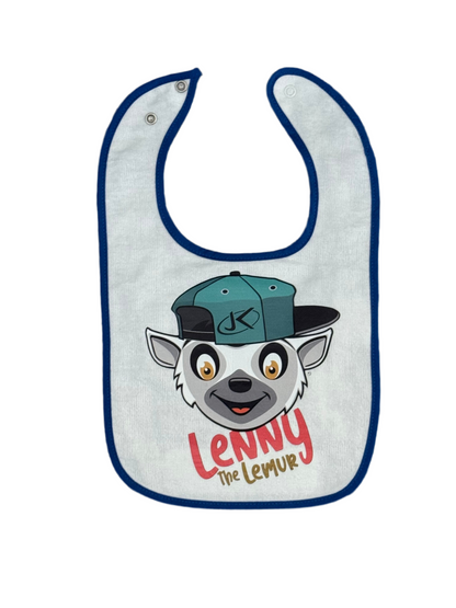 Lenny the Lemur Terry Cloth Bib
