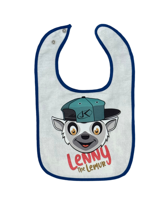 Lenny the Lemur Terry Cloth Bib
