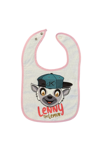 Lenny the Lemur Terry Cloth Bib