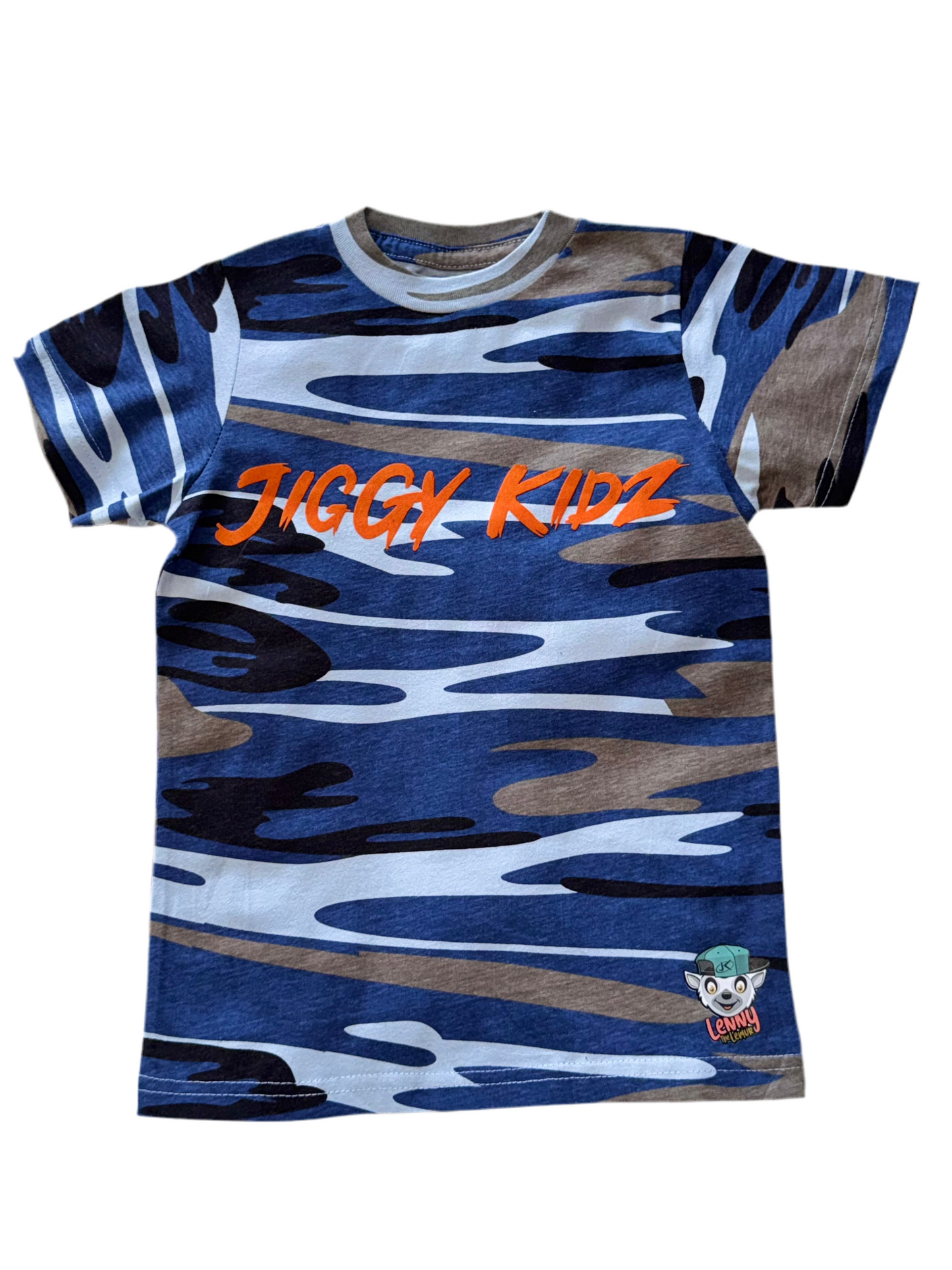 Lenny the Lemur Youth Boys Camo T-shirt