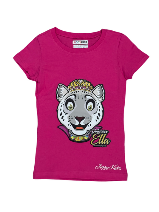Princess Ella the Snow Leopard Girls Princess T-shirt