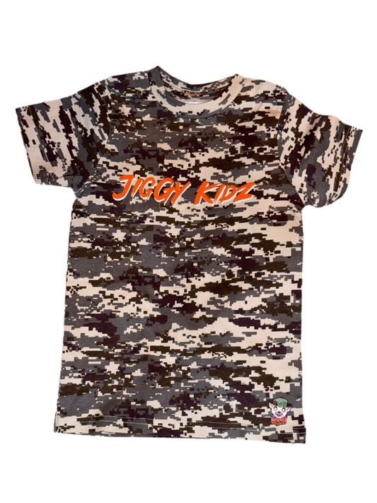 Lenny the Lemur Youth Boys Digital Print Camo T-shirt