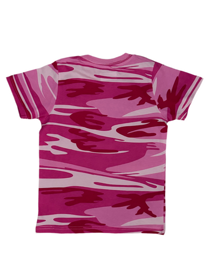 Princess Ella the Snow Leopard Youth Girls Camo T-shirt