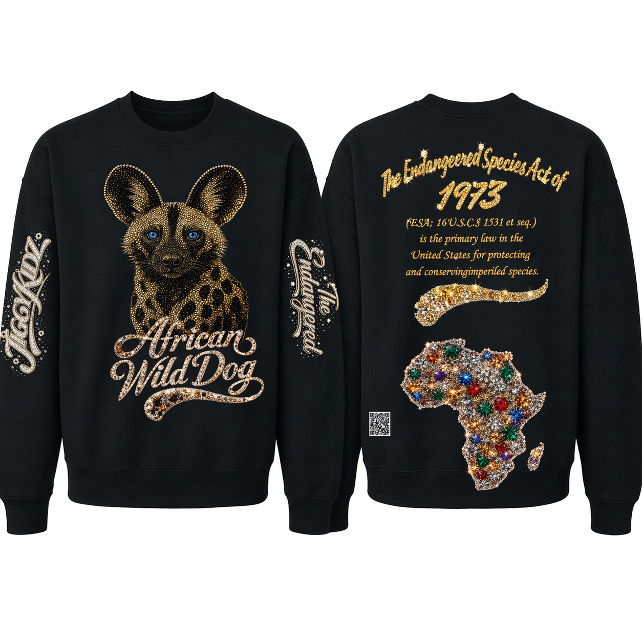 Jiggykidz  Endangered African Wild Dog Sweatshirt